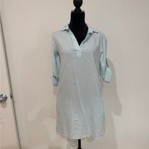 Bella Dahl Mint Blue Tunic Top